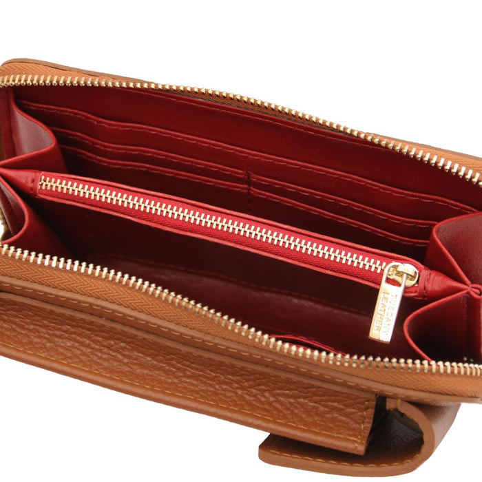 Tl Bag - Leather Wallet/Phone Holder With Strap (Tl142323)