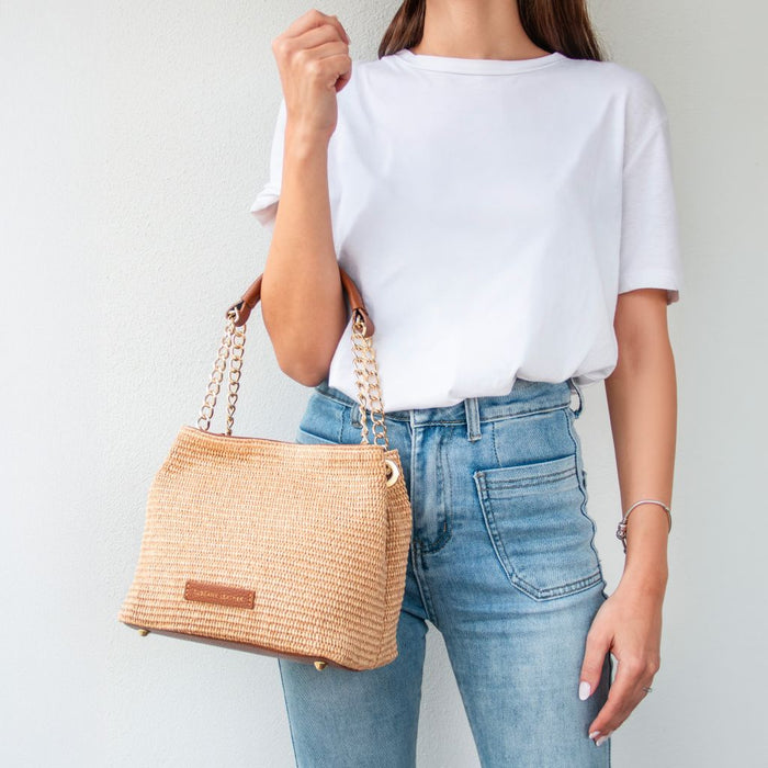 TL Bag - Raffia bucket bag (TL142208)