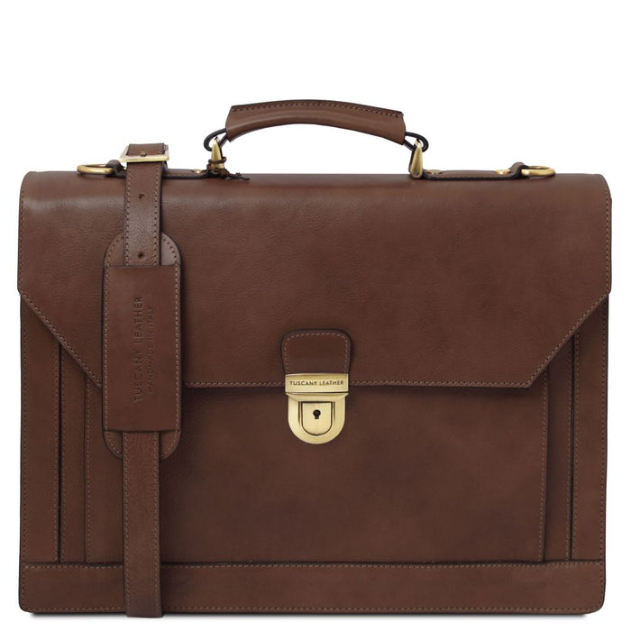 Cremona - Leather Briefcase 3 Compartments (TL142448)