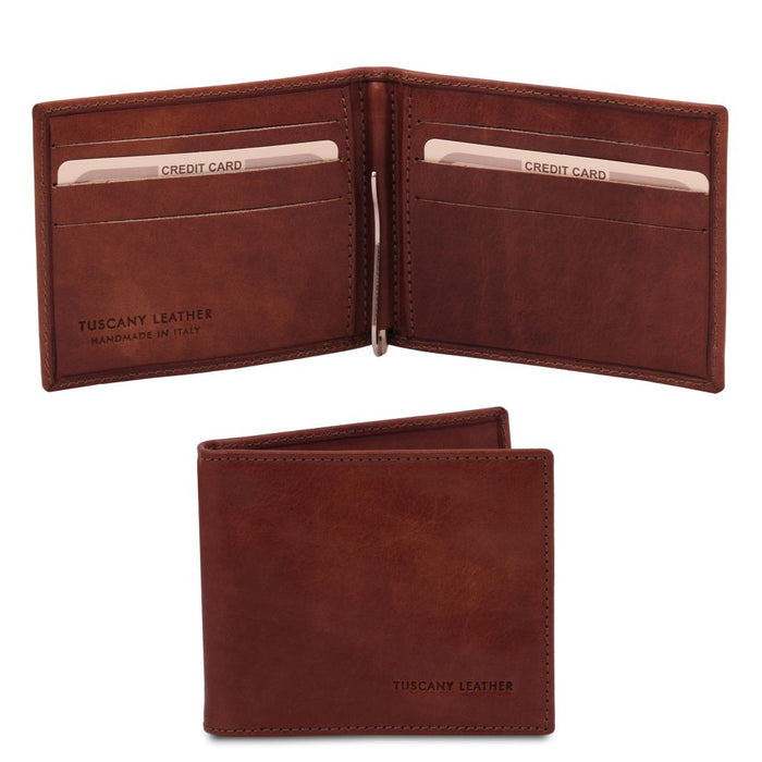 Exclusive Leather Card Holder With Money Clip (TL142055)