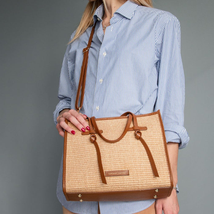Frame - Raffia Shoulder Bag (TL142566)
