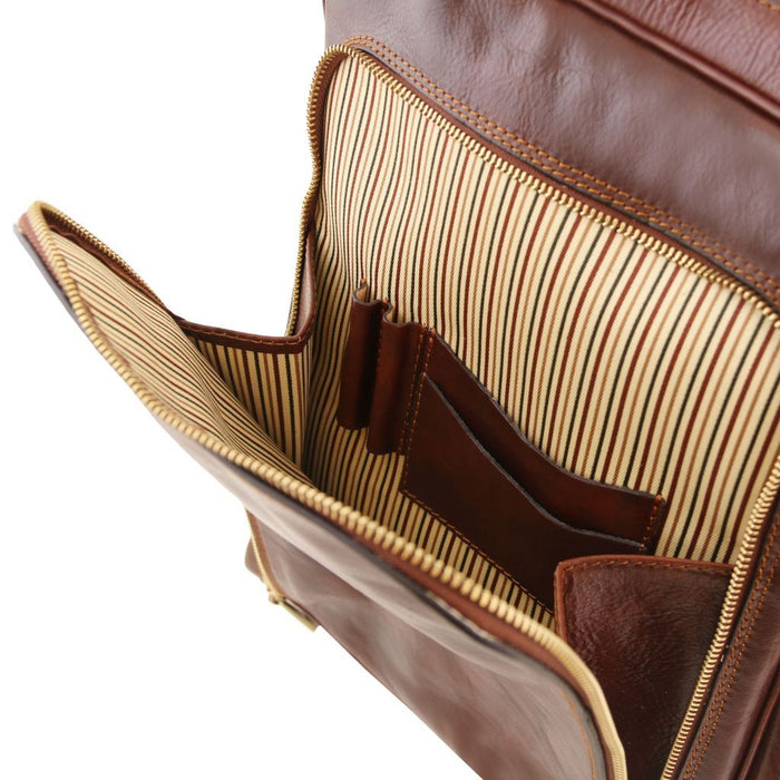 Bangkok - Leather Laptop Backpack (TL141793)