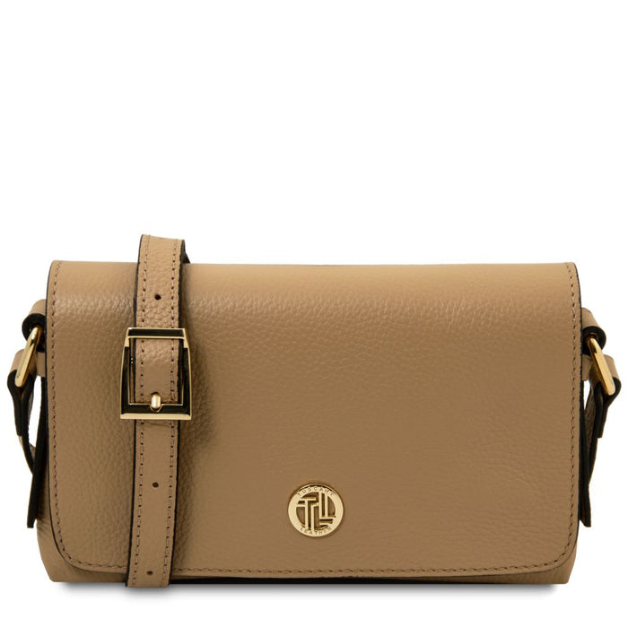 Biscuit - Soft leather shoulder bag