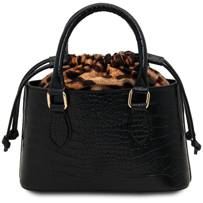 Croque - Croc Print Leather Handbag (TL142510)