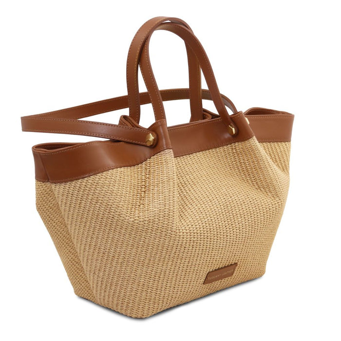 Soleil - Raffia shopping bag (TL142567)