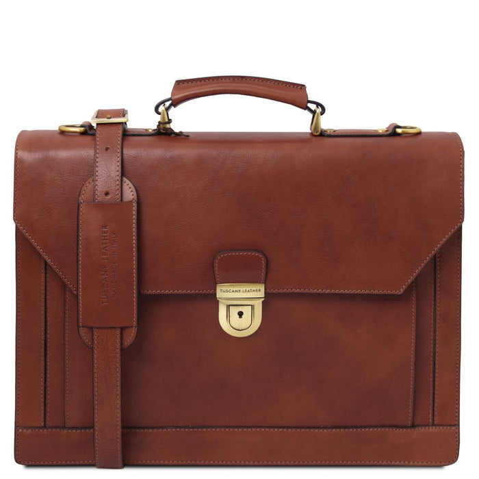 Cremona - Leather Briefcase 3 Compartments (TL142448)
