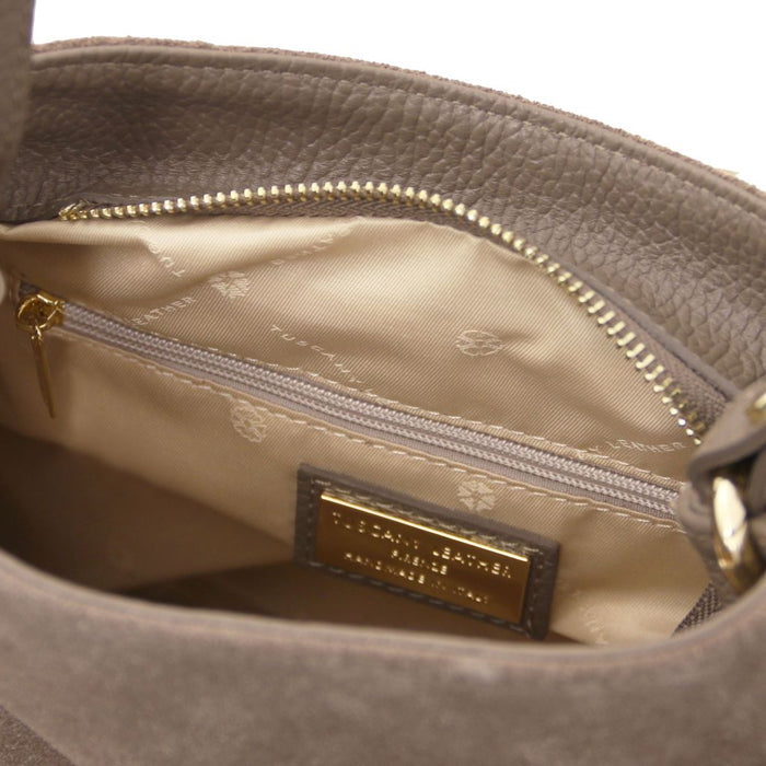 Nomade - Suede Leather Fringe Shoulder Bag (TL142512)