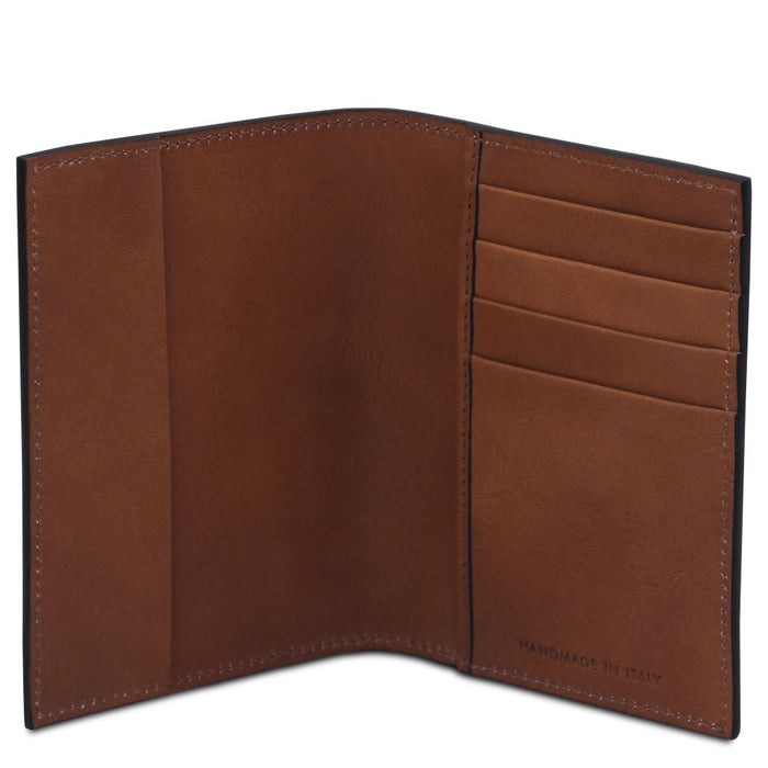 Leather passport cover (TL142605)