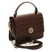 Croque - Croc Print Leather Handbag (TL142503)