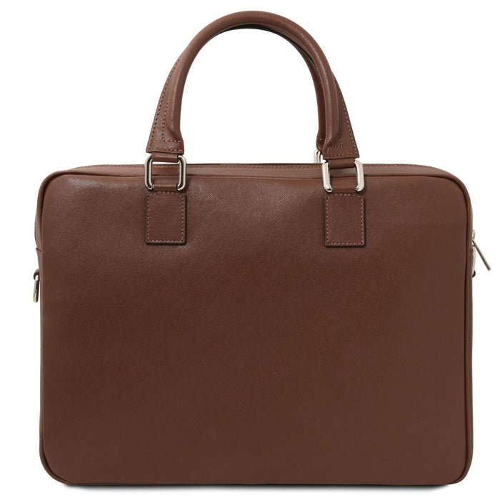 Torino - Saffiano leather laptop briefcase (TL142551)
