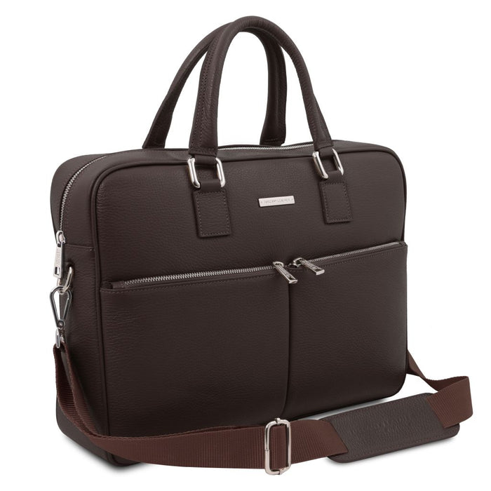 Treviso - Leather laptop briefcase (TL142546)