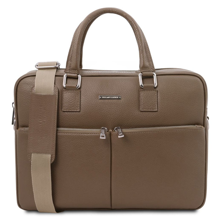 Treviso - Leather laptop briefcase (TL142546)