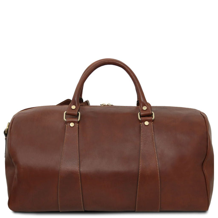 TL Voyager - Travel Leather Duffle Bag - Large Size (TL141794)