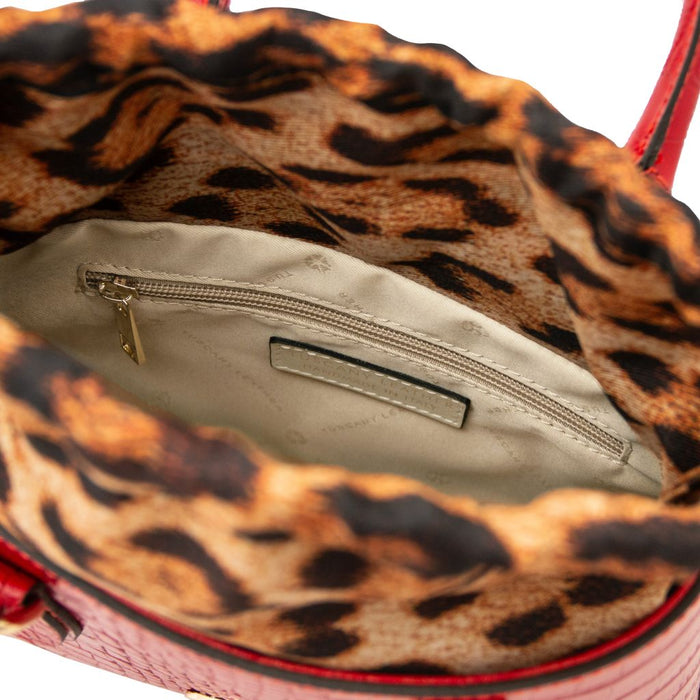 Croque - Croc Print Leather Handbag (TL142510)