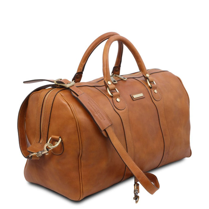 Oslo - Leather Travel Duffle Bag - Weekender Bag (TL141913)