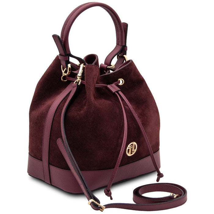 Minerva - Leather Bucket Bag (TL142476)