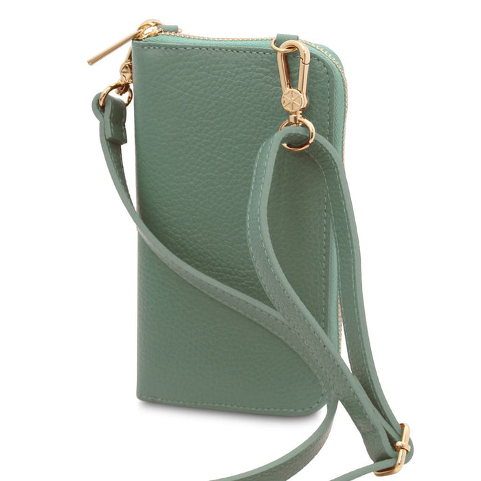 Tl Bag - Leather Wallet/Phone Holder With Strap (Tl142323)