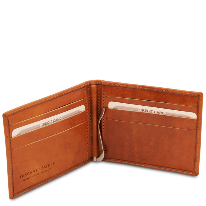 Exclusive Leather Card Holder With Money Clip (TL142055)