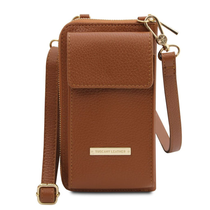 Tl Bag - Leather Wallet/Phone Holder With Strap (Tl142323)