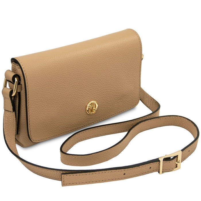 Biscuit - Soft leather shoulder bag
