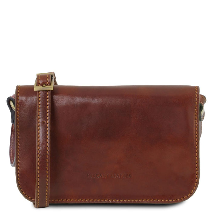 Carmen - Leather Shoulder Bag With Flap (TL141713)