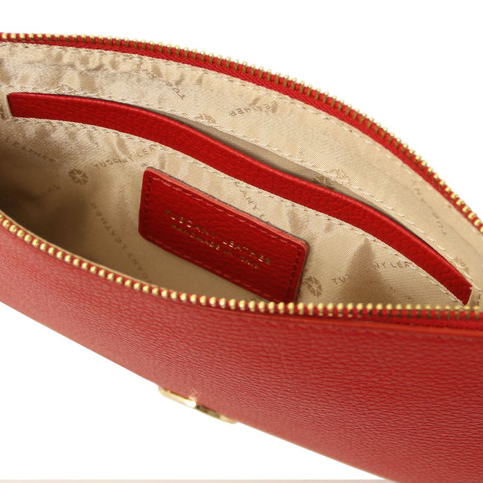 Diva - Leather Clutch with Chain Strap (TL142461)