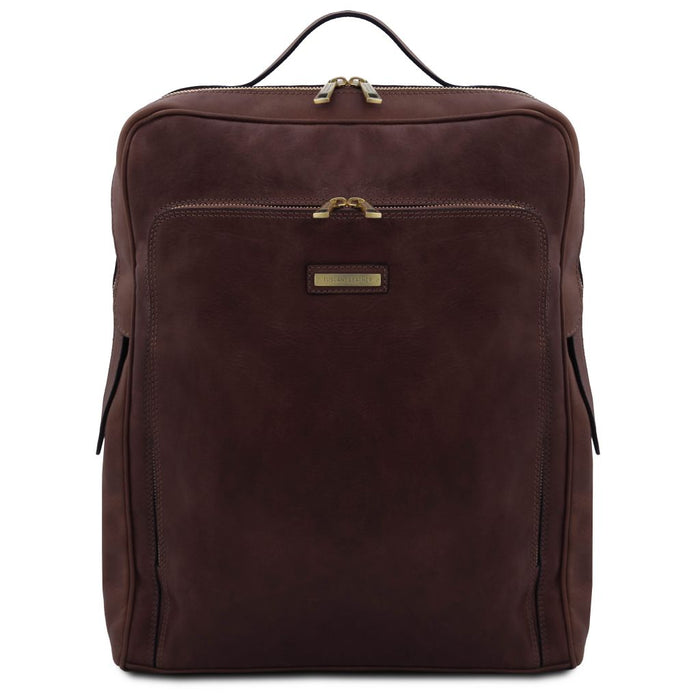 Bangkok - Leather Laptop Backpack - Large Size (TL142336)