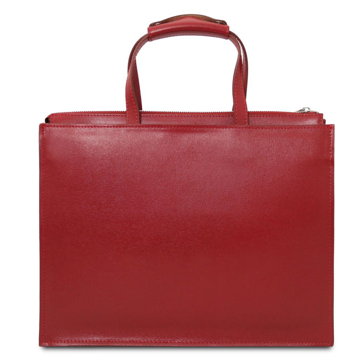 Palermo - Saffiano Leather Briefcase 3 Compartments For Women (TL141369)