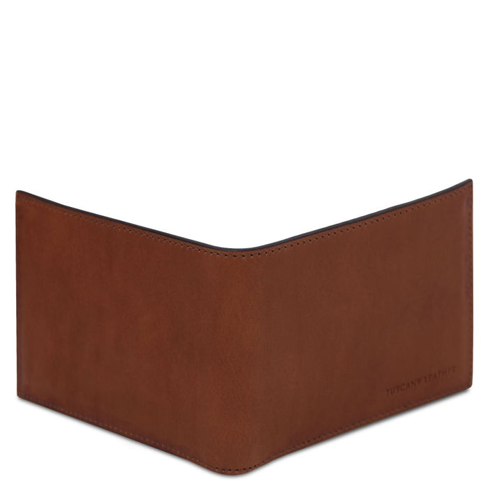 Exclusive 2 fold leather wallet for men with coin pocket (TL142552)
