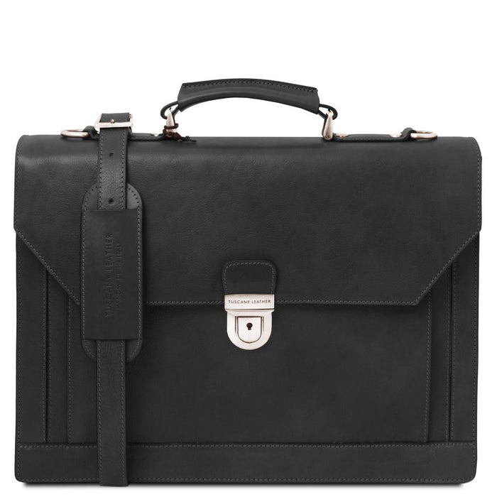 Cremona - Leather Briefcase 3 Compartments (TL142448)