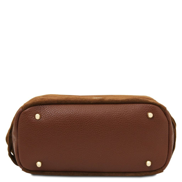 Nomade - Suede Leather Fringe Shoulder Bag (TL142512)