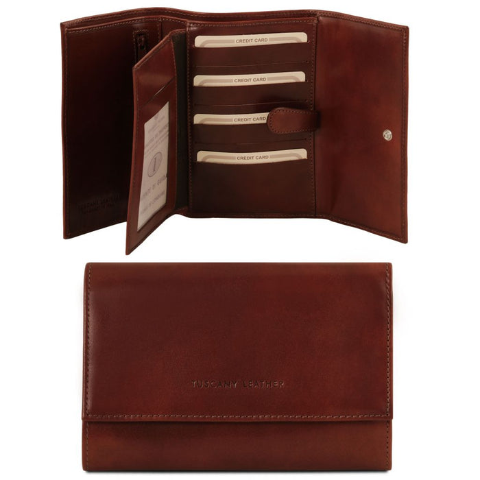 Exclusive 4 Fold Leather Wallet For Women (TL140796)