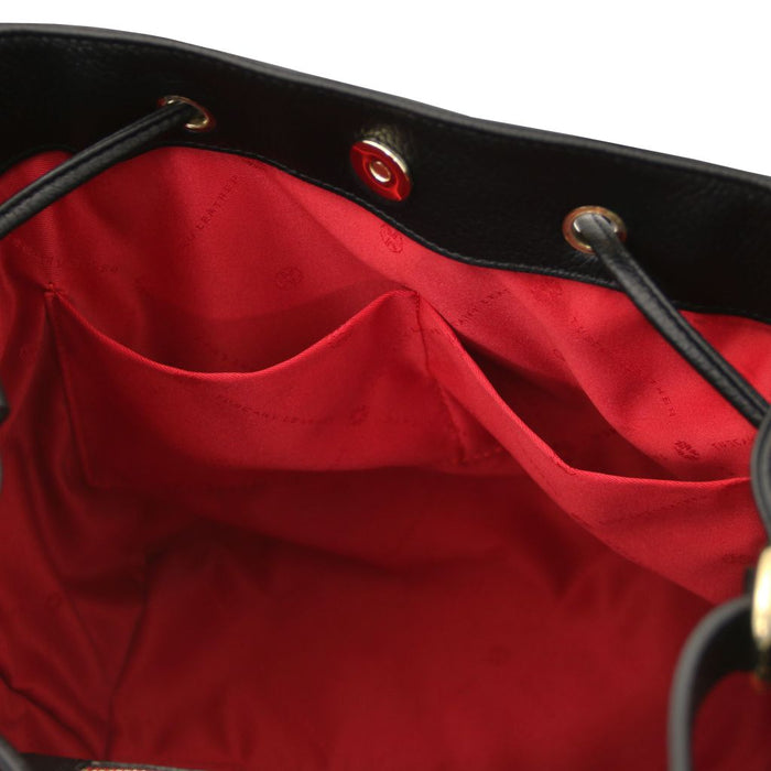 Minerva - Leather Bucket Bag (TL142476)