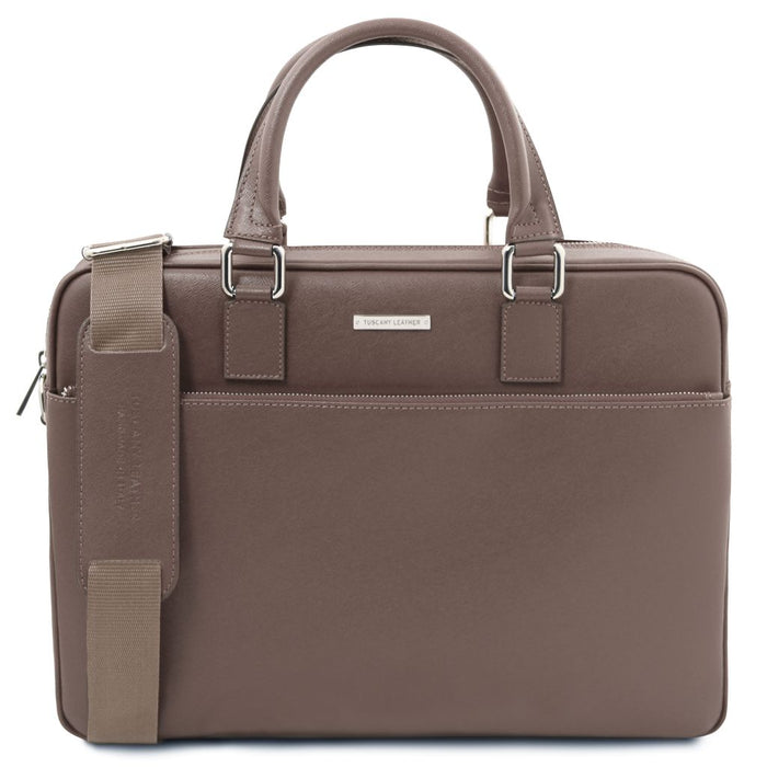 Torino - Saffiano leather laptop briefcase (TL142551)