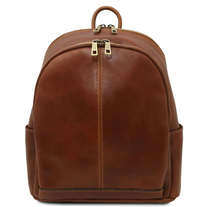 Canberra - 2 Compartments Leather Backpack (TL142460)