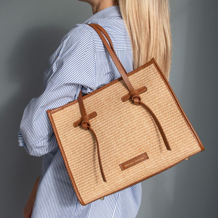 Frame - Raffia Shoulder Bag (TL142566)