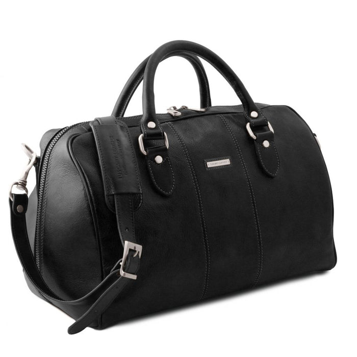 Lisbona - Travel Leather Duffle Bag - Small Size (TL141658)