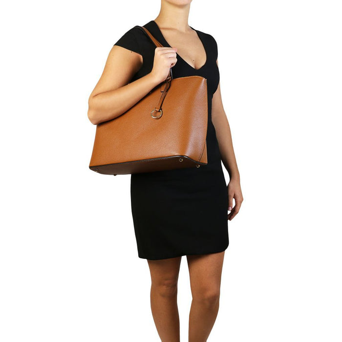 TL Bag - Leather Shopping Bag (TL141828)