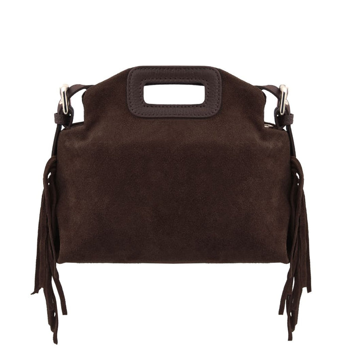 Nomade - Suede Leather Fringe Clutch (TL142496)