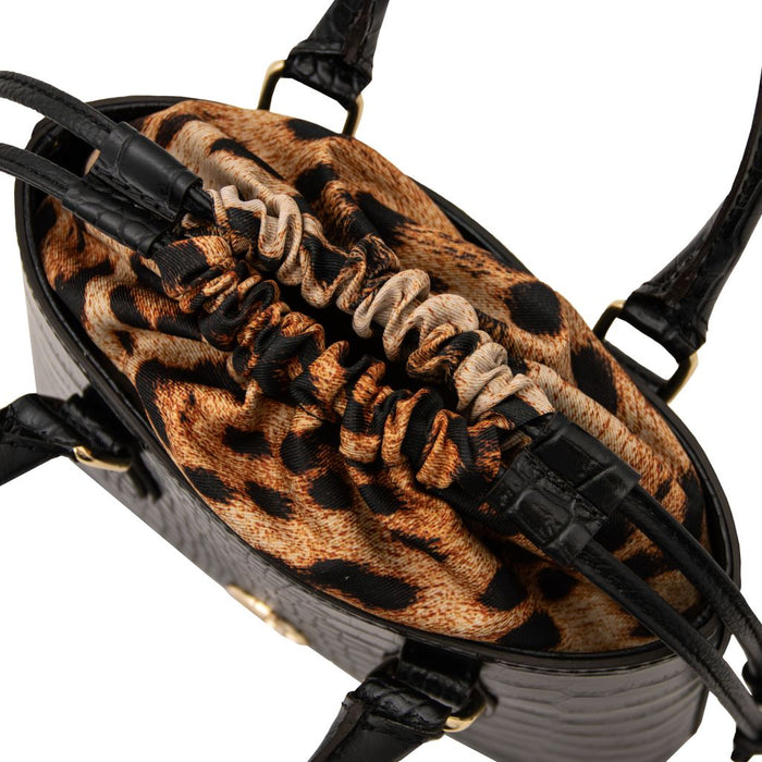 Croque - Croc Print Leather Handbag (TL142510)