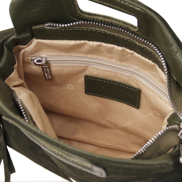 Nomade - Suede Leather Fringe Clutch (TL142496)