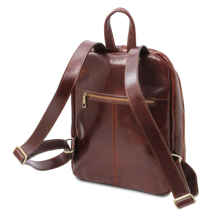 Perth - 2 Compartments Leather Backpack (TL142049)