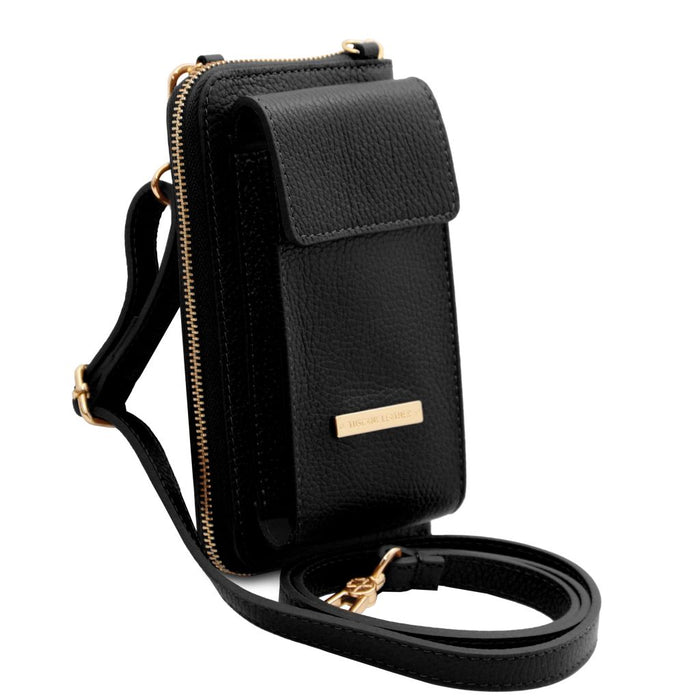 Tl Bag - Leather Wallet/Phone Holder With Strap (Tl142323)