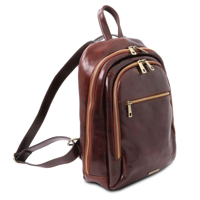 Perth - 2 Compartments Leather Backpack (TL142049)