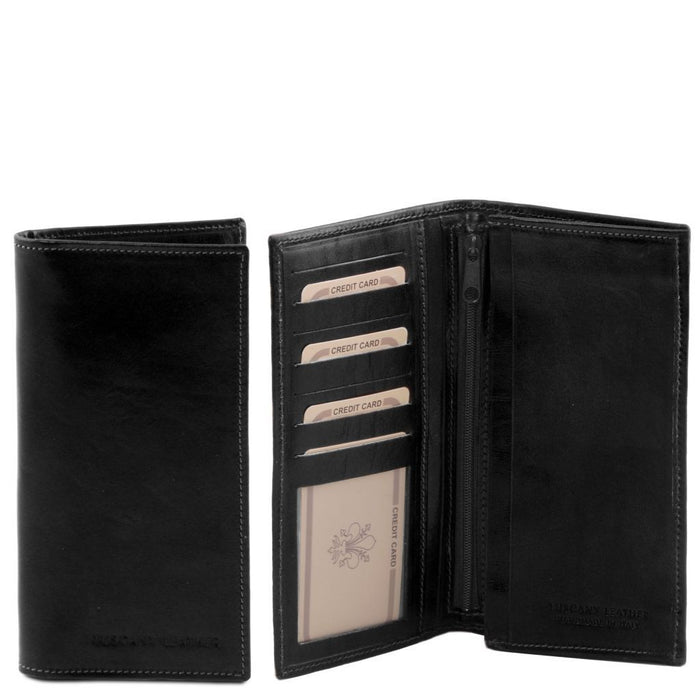 Exclusive Vertical 2 Fold Leather Wallet For Men (TL140777)