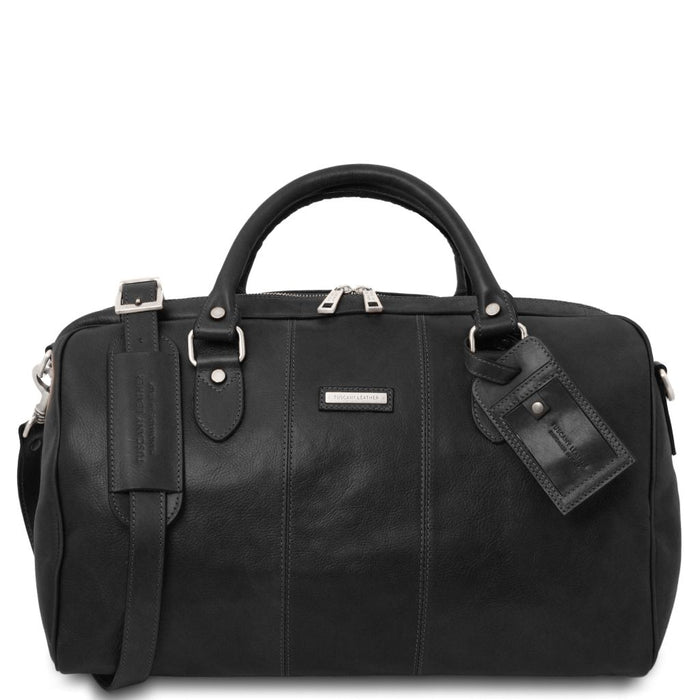 Lisbona - Travel Leather Duffle Bag - Small Size (TL142441)