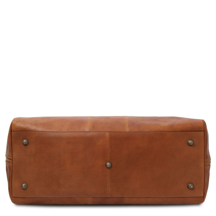 Lisbona - Travel Leather Duffle Bag - Large Size (TL141657)
