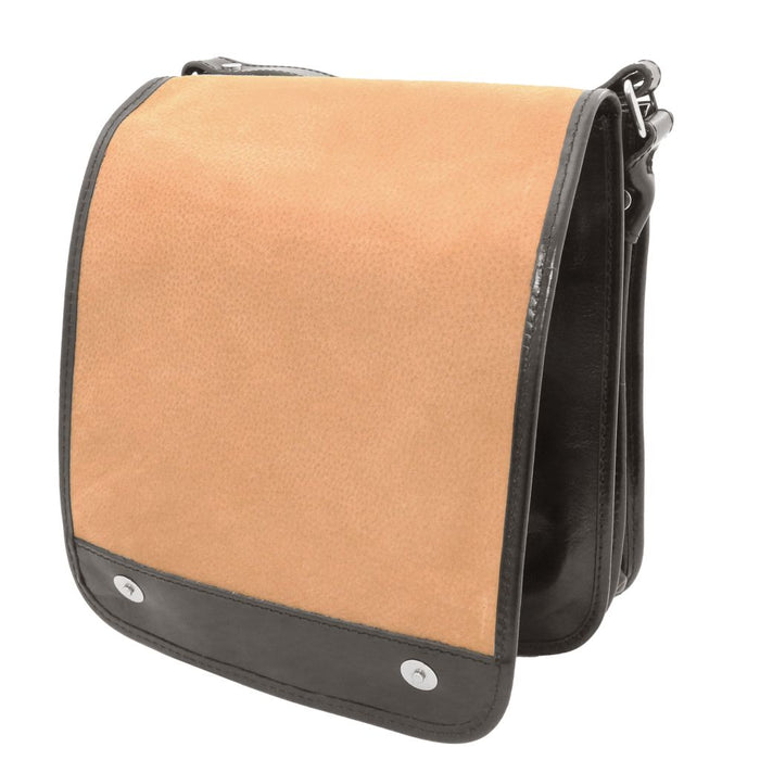 Tl Messenger - Two Compartments Leather Shoulder Bag (TL141255)