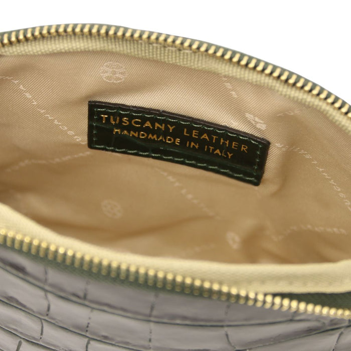 Vera - Croc Print Leather Toiletry Case (TL142514)