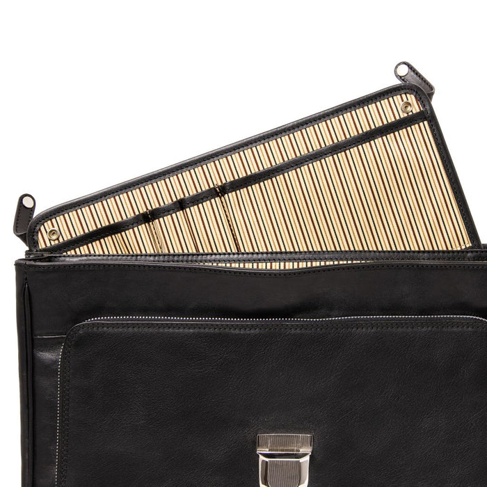 Alessandria - Leather multi compartment TL SMART laptop briefcase (TL140825)